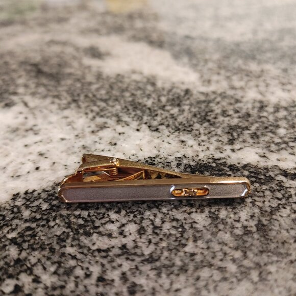 Celine Tie Clip Silver 925 stamped / Gold Plated - Picture 4 of 16
